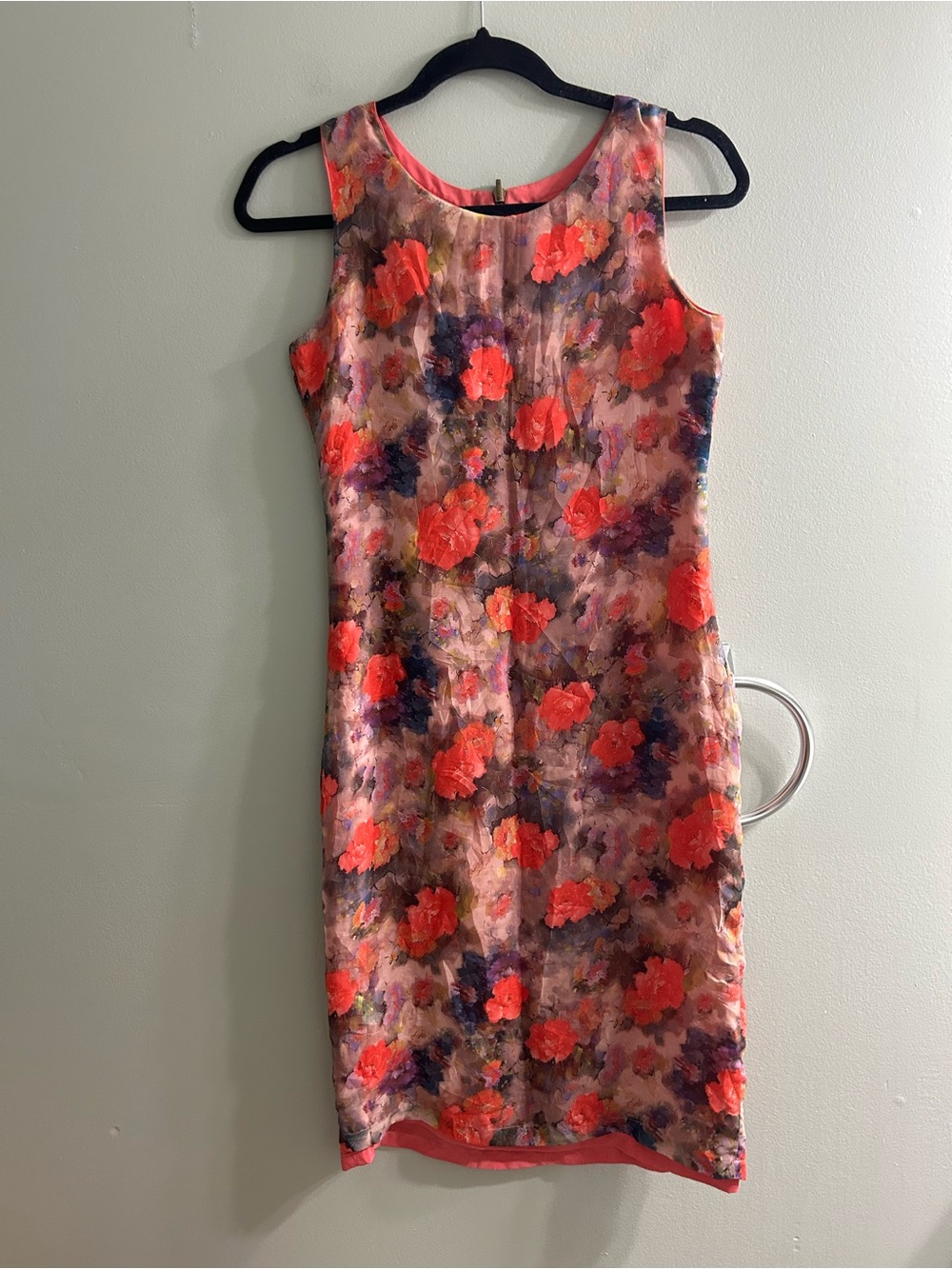 Park avenue women’s Stunning reversible floral pink dress